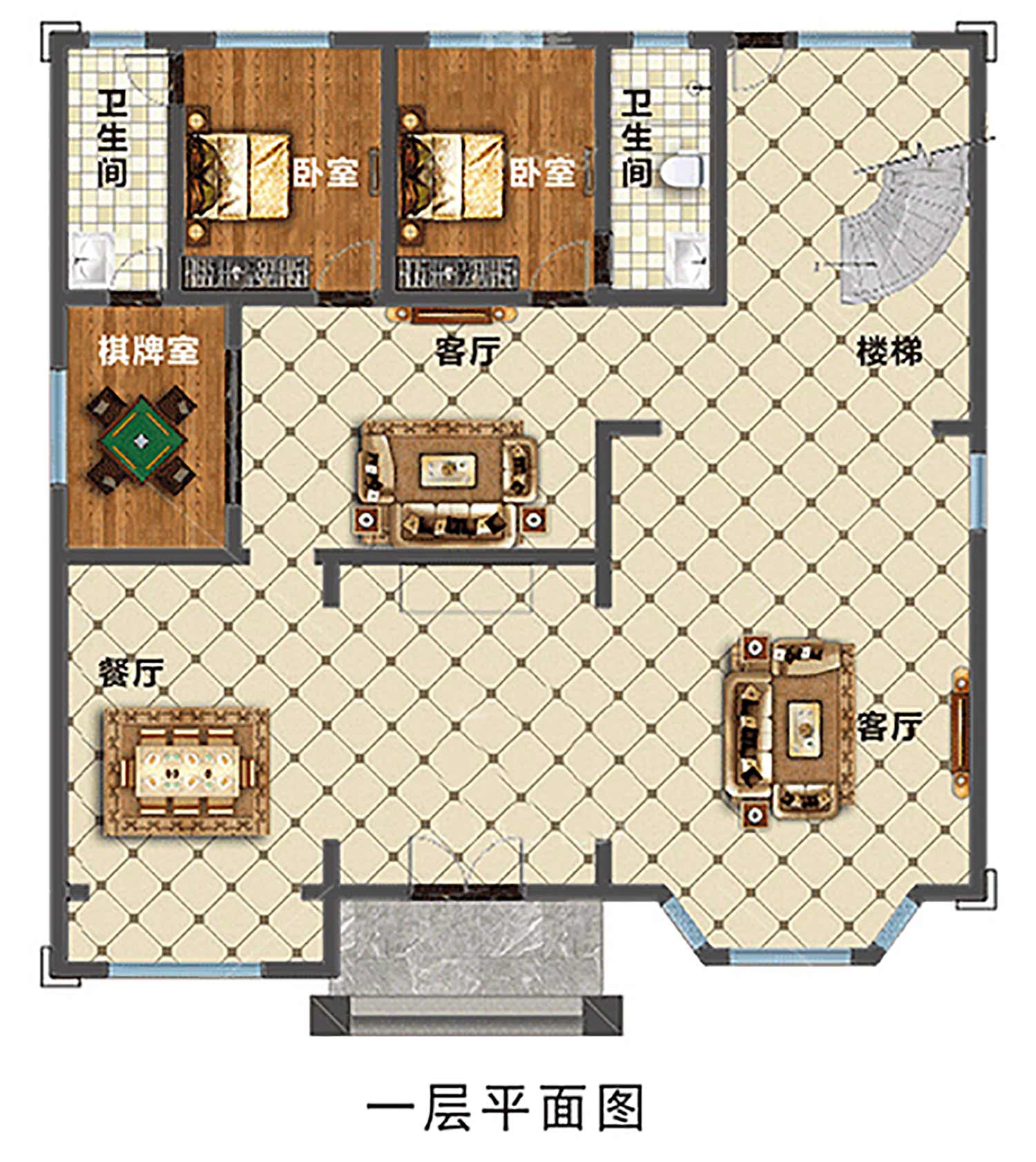 乡建设计魔方图纸效果图