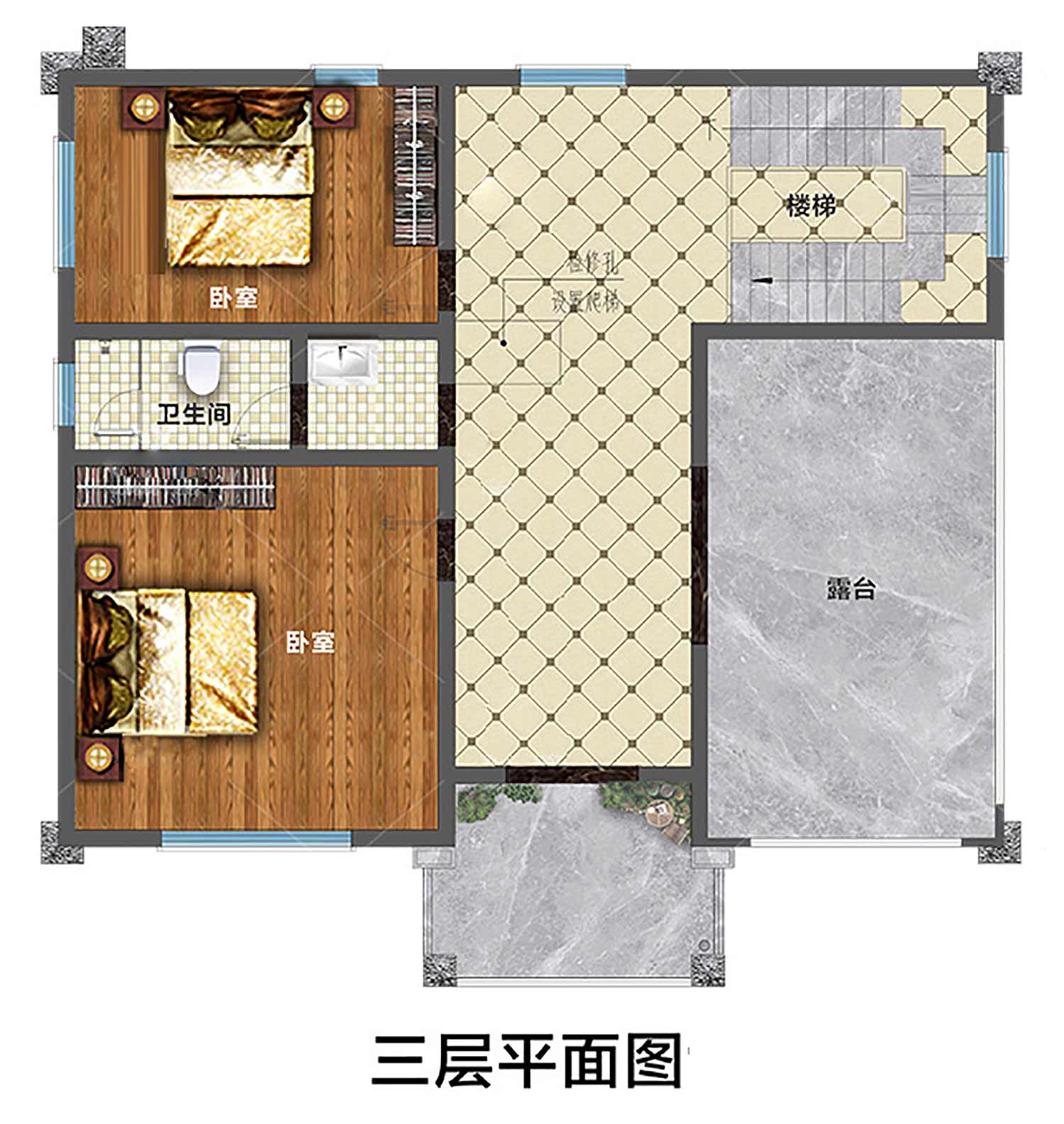 乡建设计魔方图纸效果图