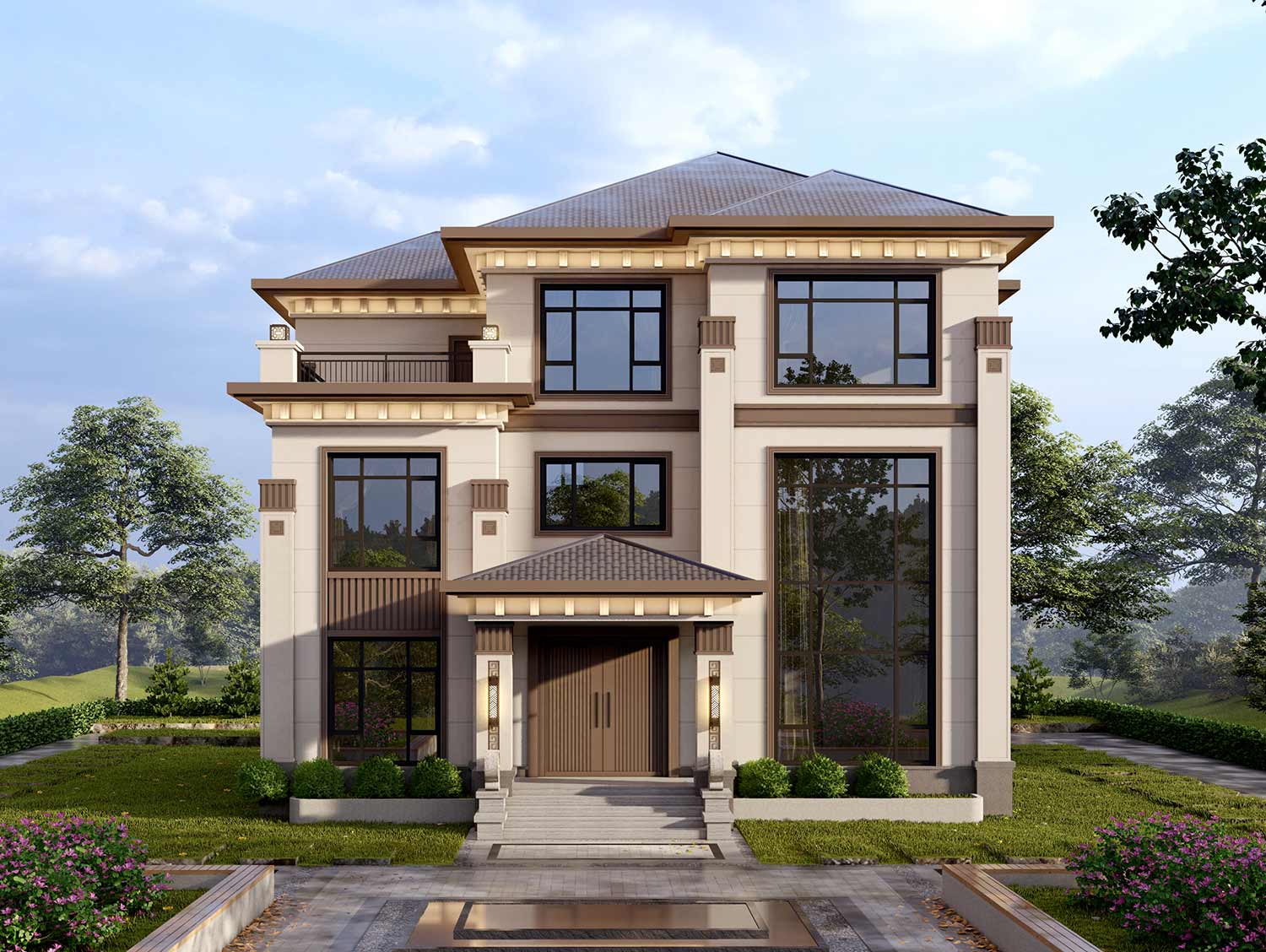 乡建设计魔方图纸效果图