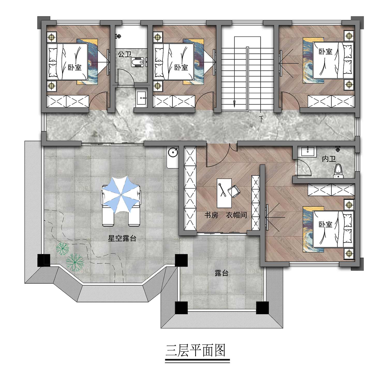 乡建设计魔方图纸效果图