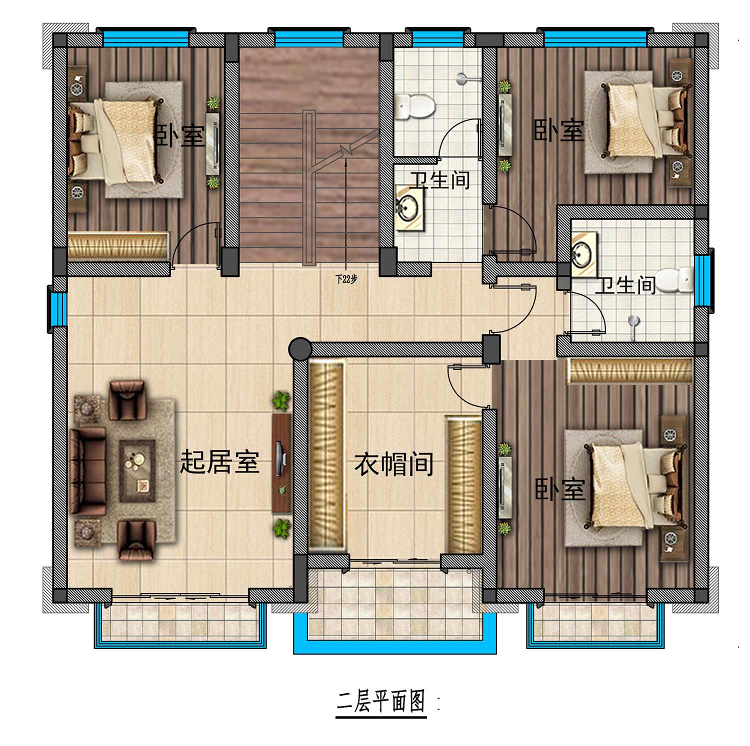 乡建设计魔方图纸效果图