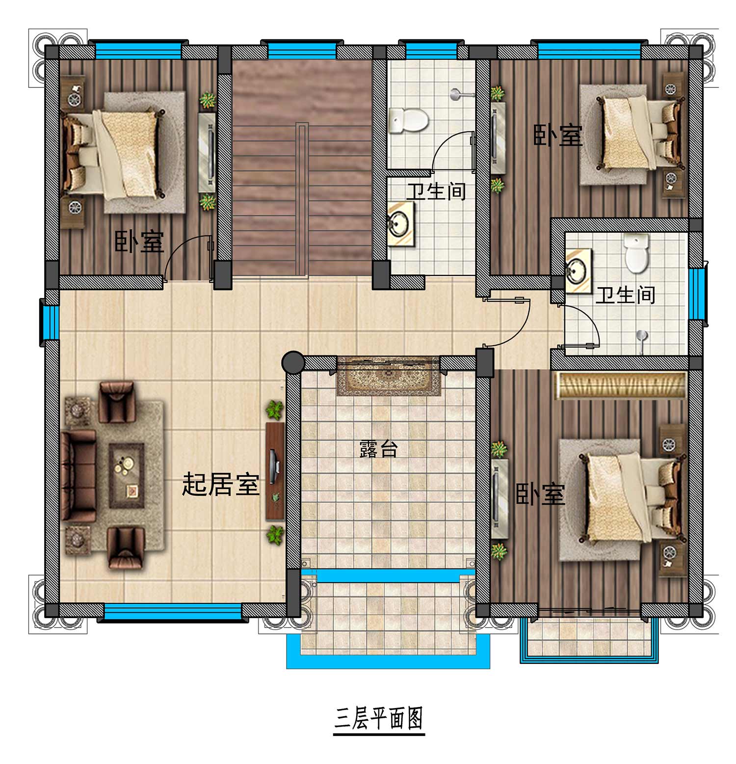 乡建设计魔方图纸效果图