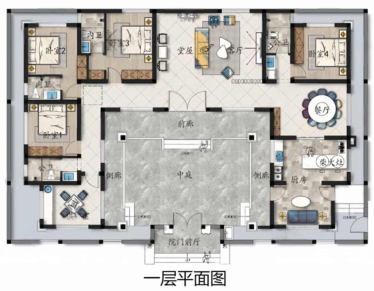 乡建设计魔方图纸效果图