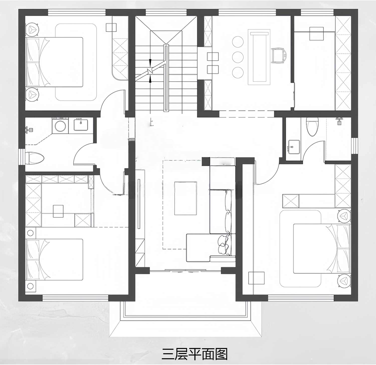 乡建设计魔方图纸效果图