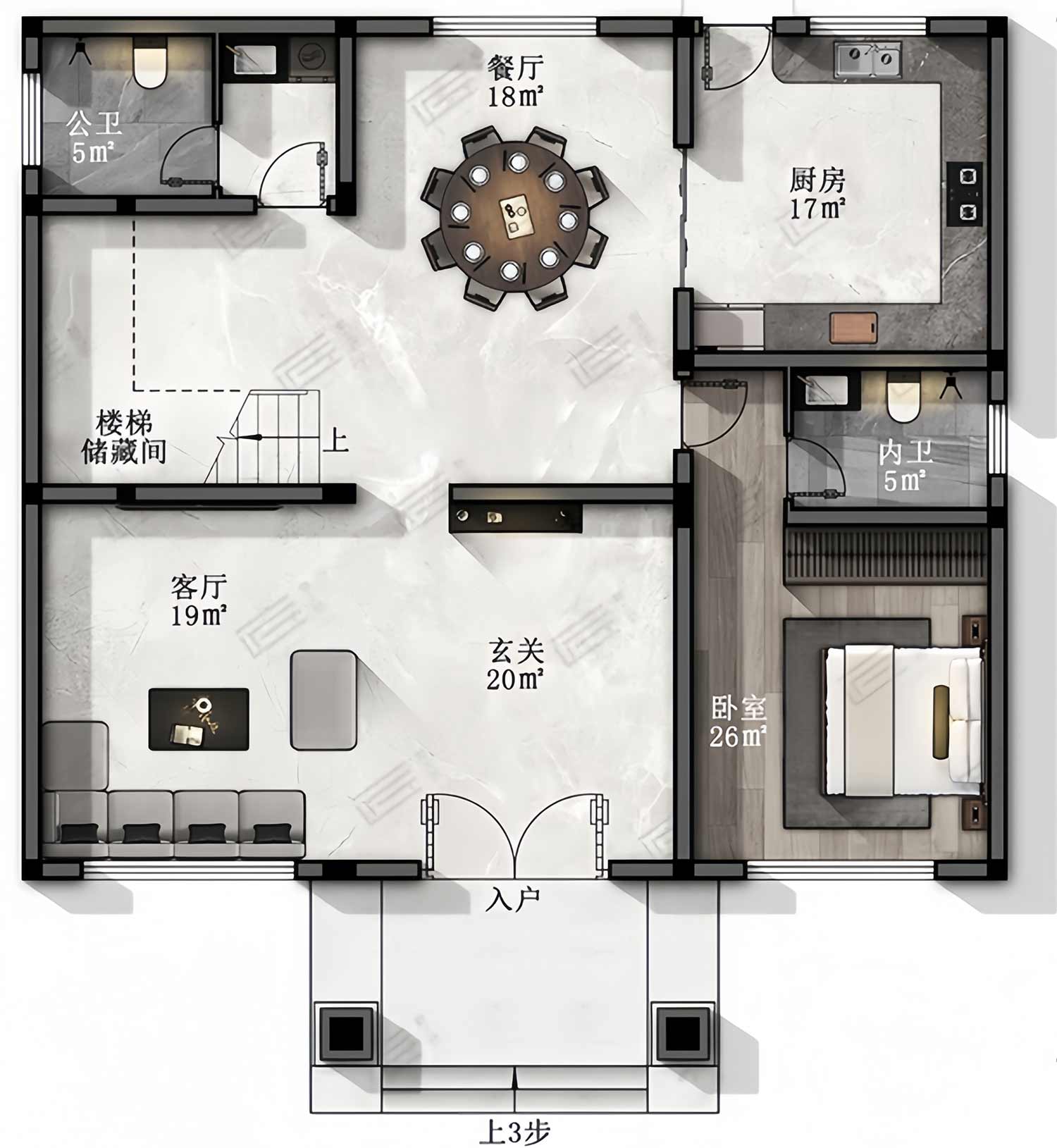 乡建设计魔方图纸效果图