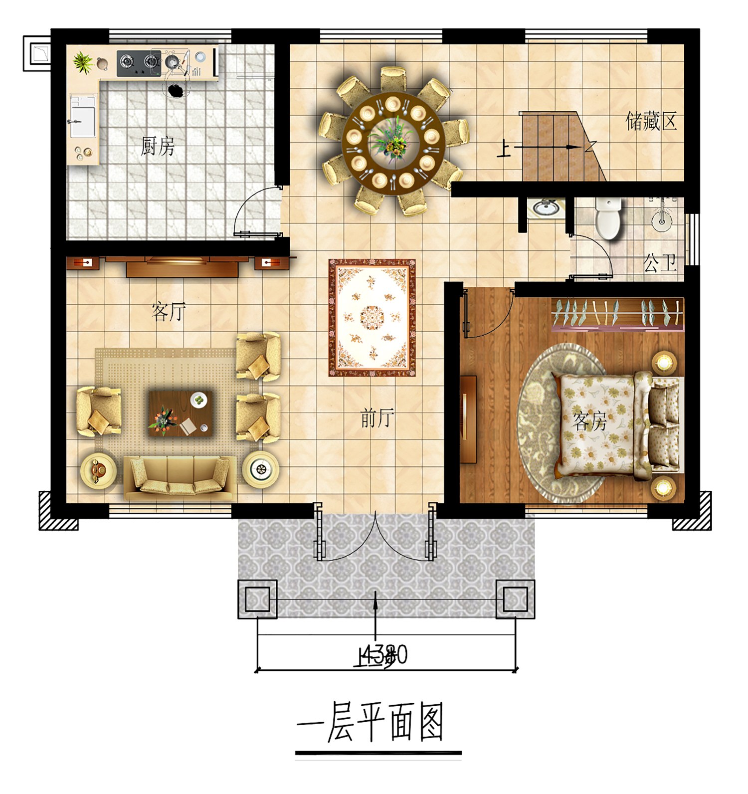 乡建设计魔方图纸效果图