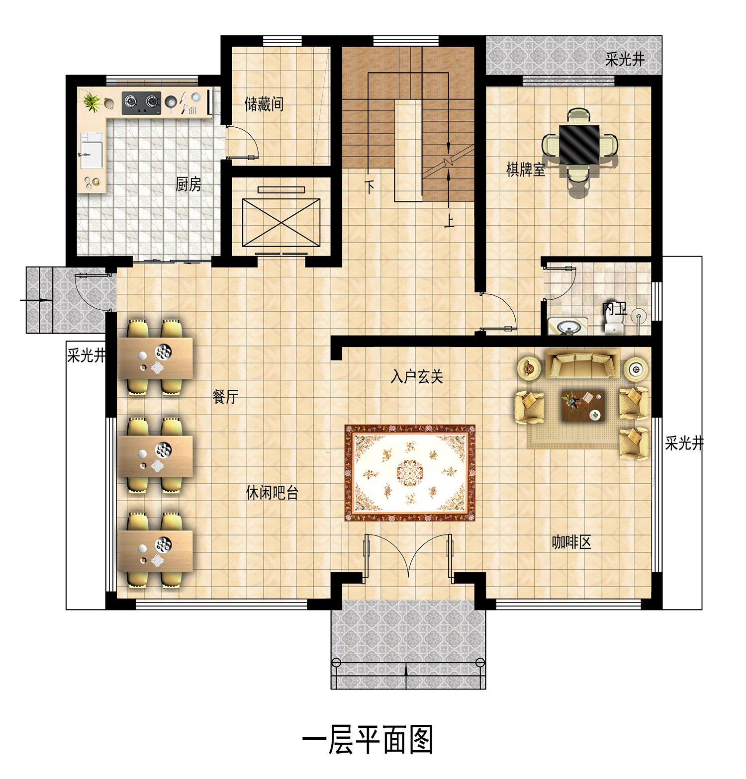 乡建设计魔方图纸效果图