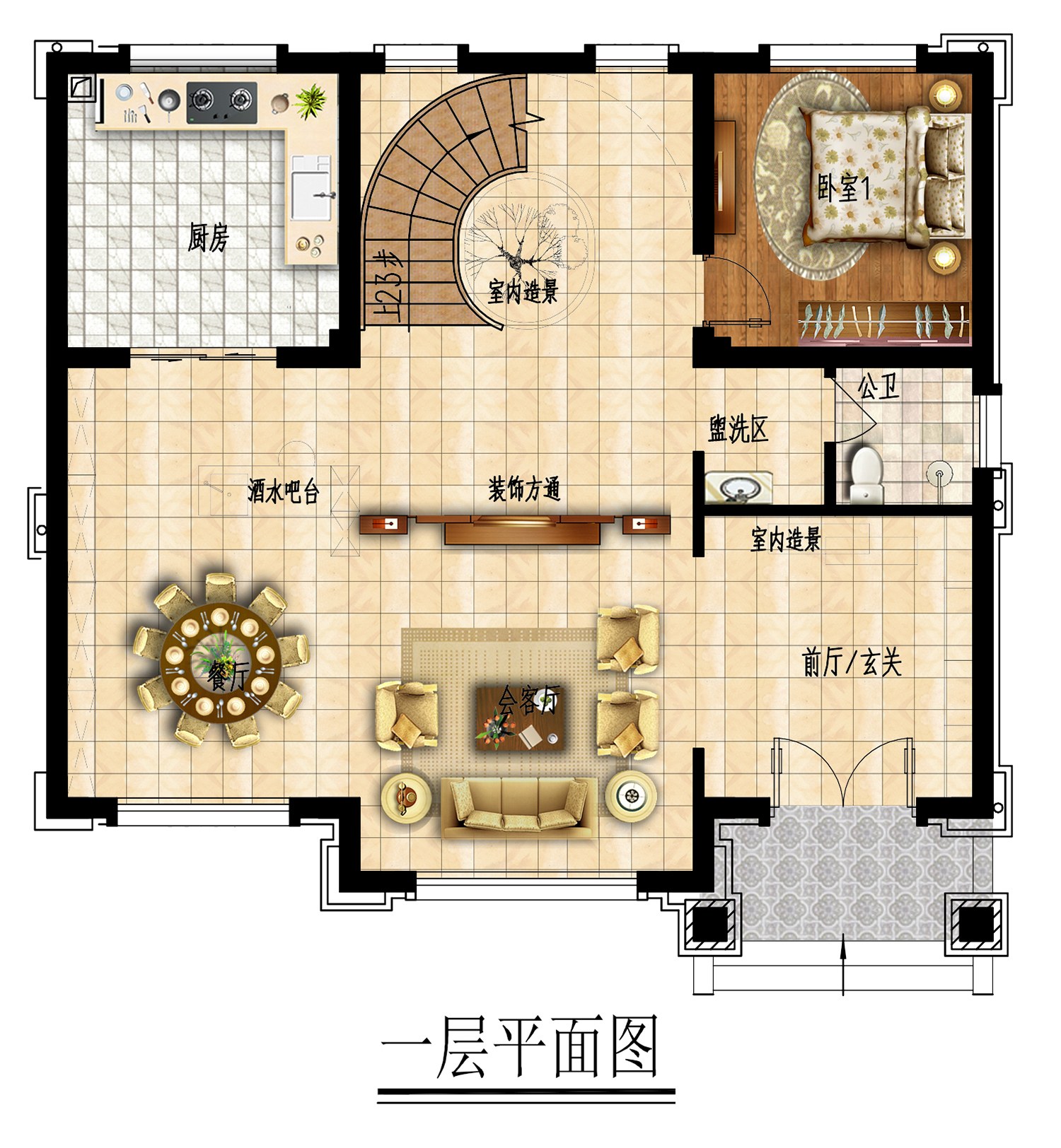 乡建设计魔方图纸效果图