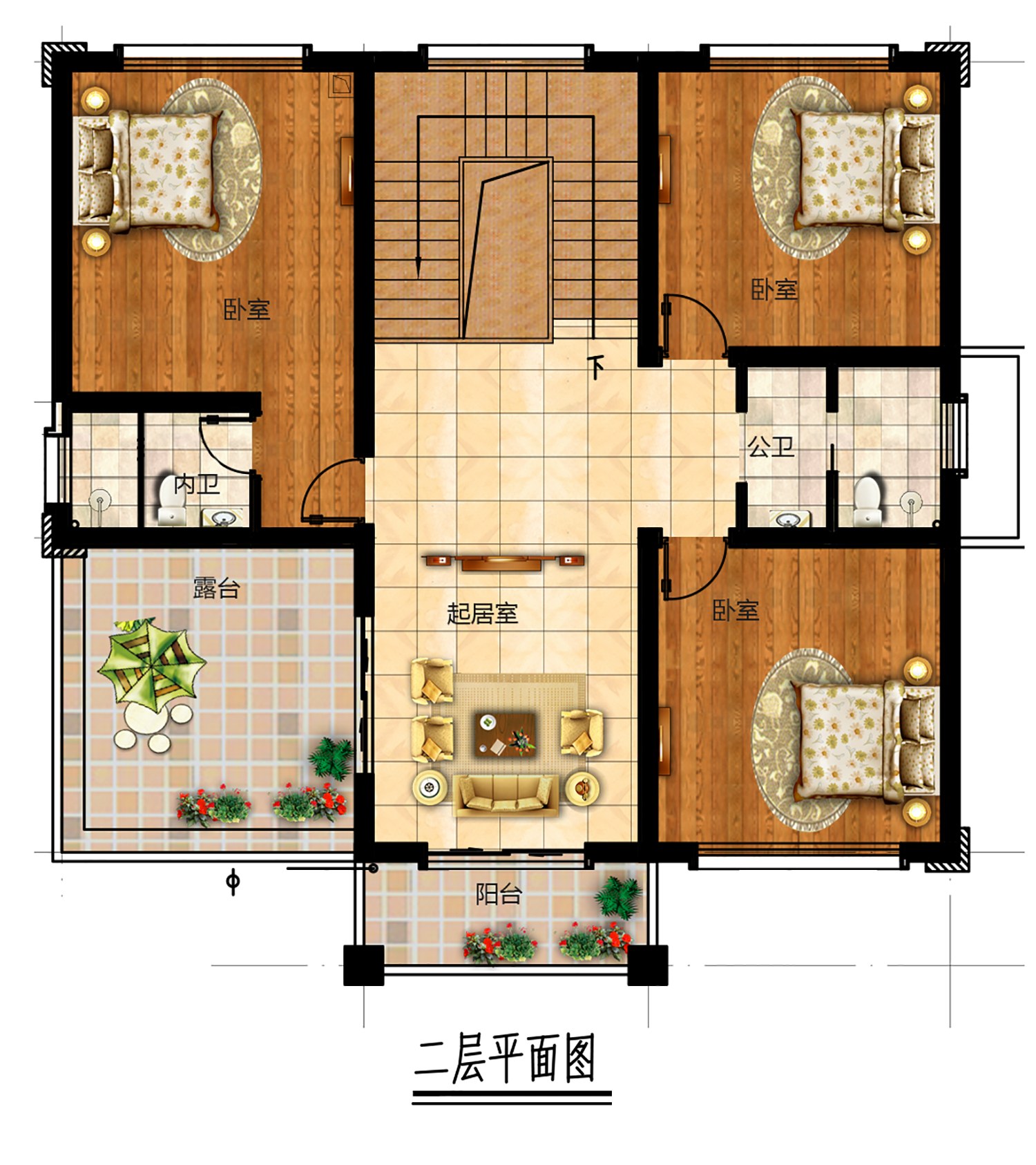 乡建设计魔方图纸效果图