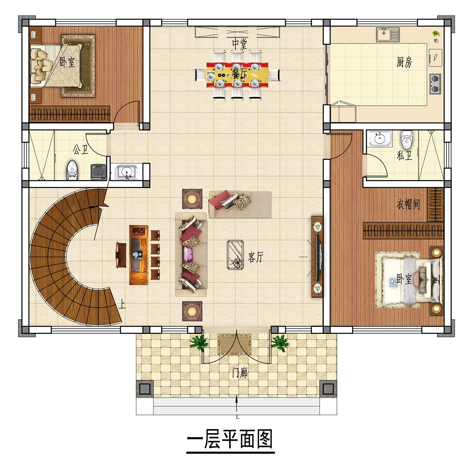 乡建设计魔方图纸效果图