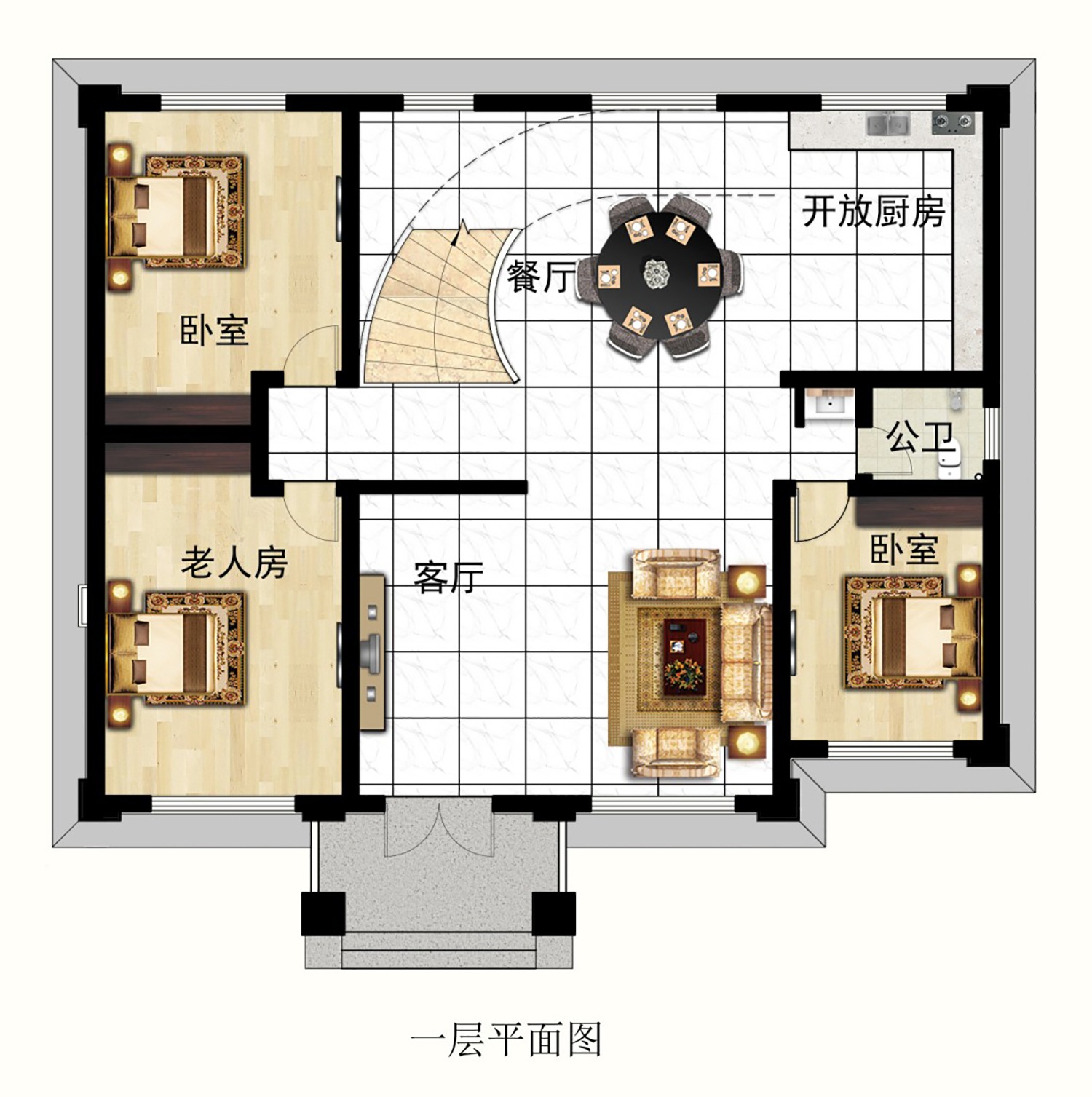 乡建设计魔方图纸效果图