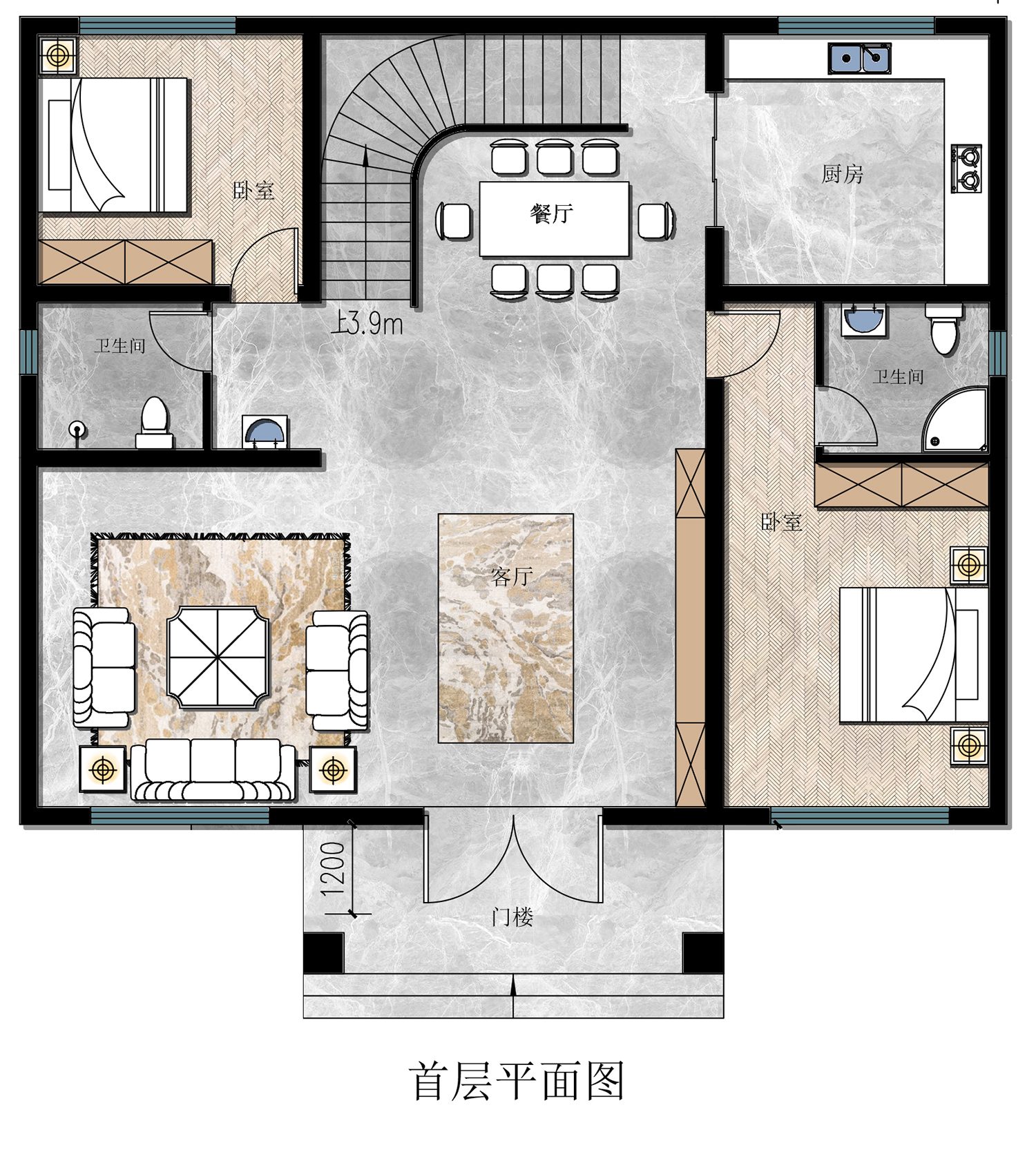 乡建设计魔方图纸效果图