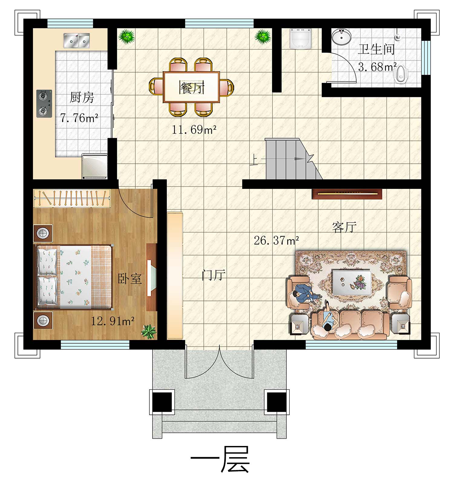 乡建设计魔方图纸效果图