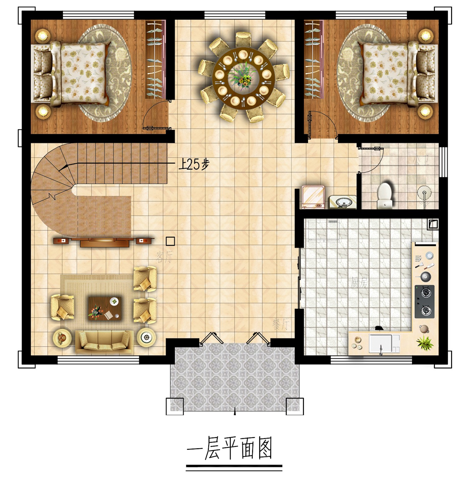 乡建设计魔方图纸效果图