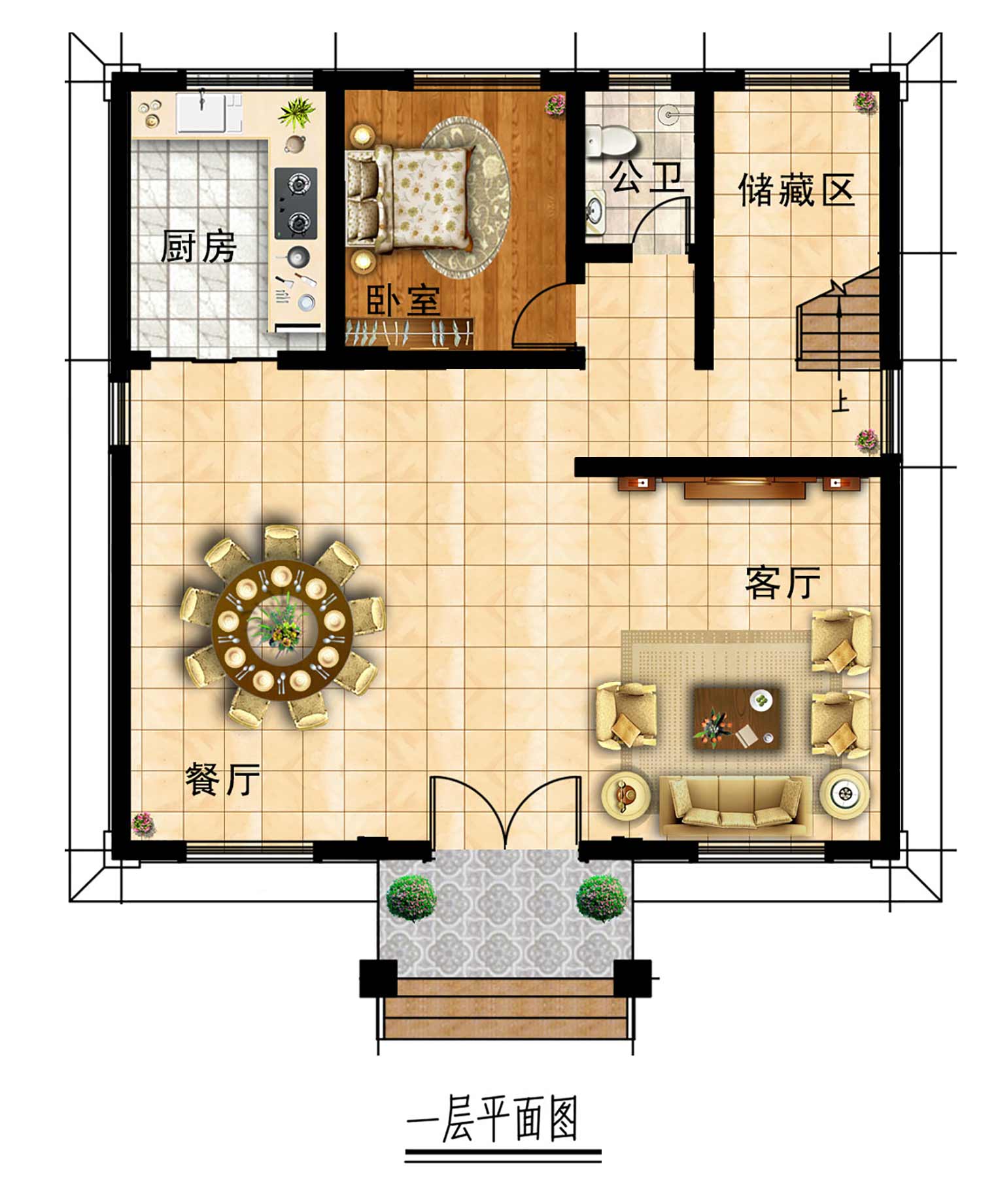 乡建设计魔方图纸效果图