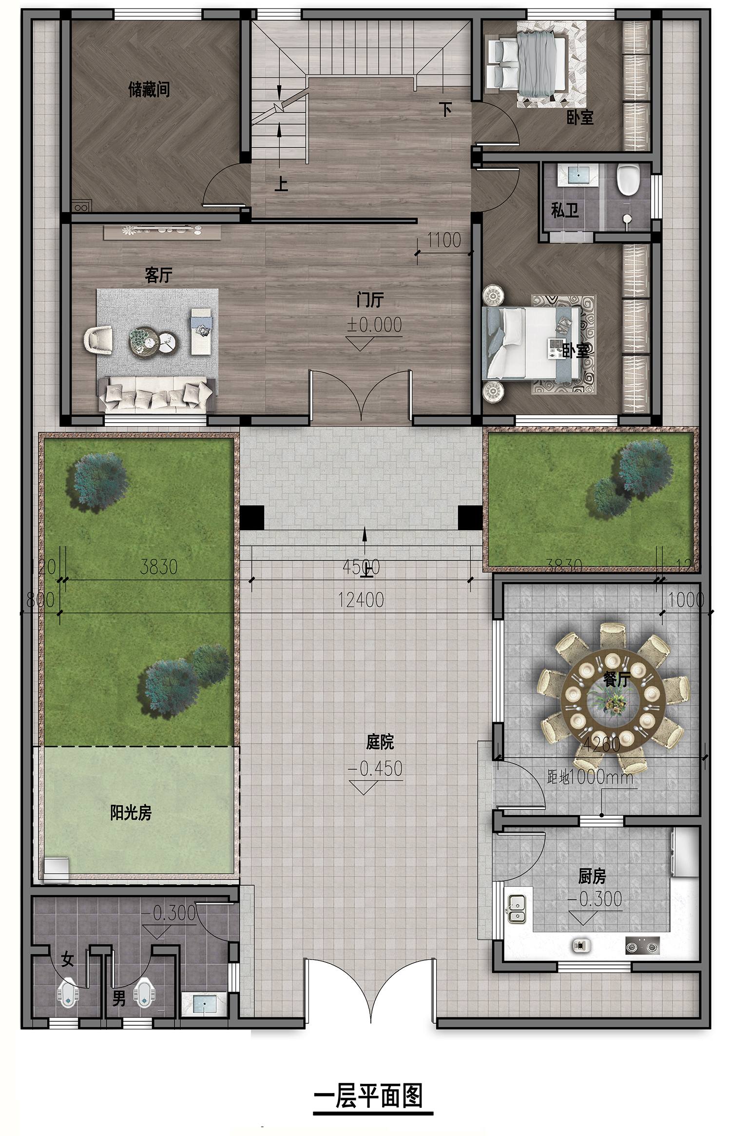 乡建设计魔方图纸效果图