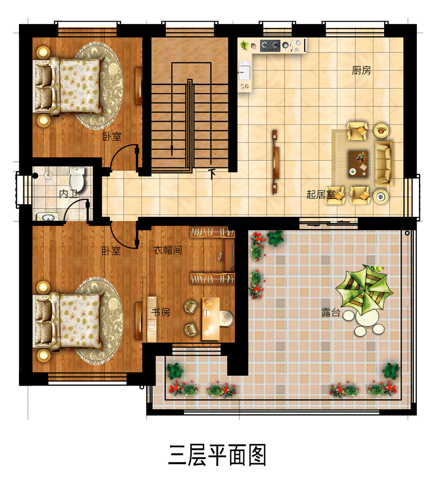乡建设计魔方图纸效果图